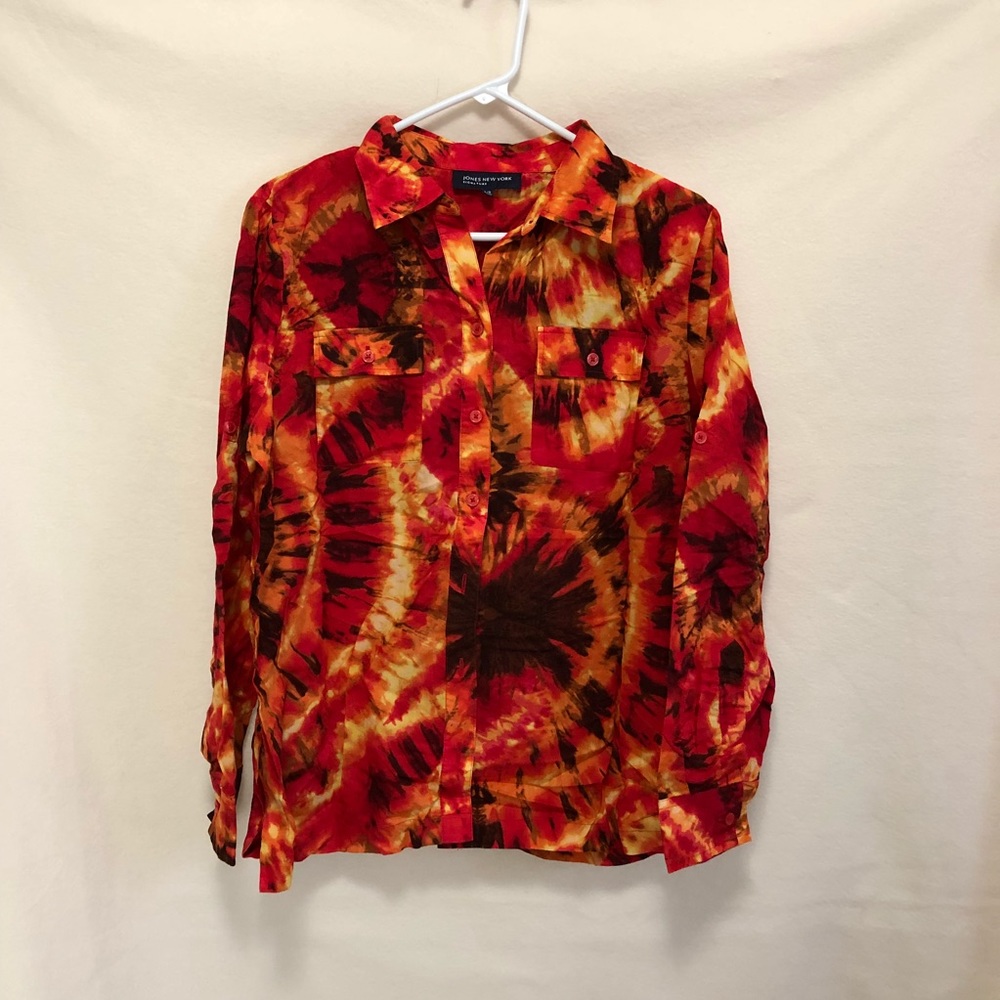 Vintage Fiery Button Down